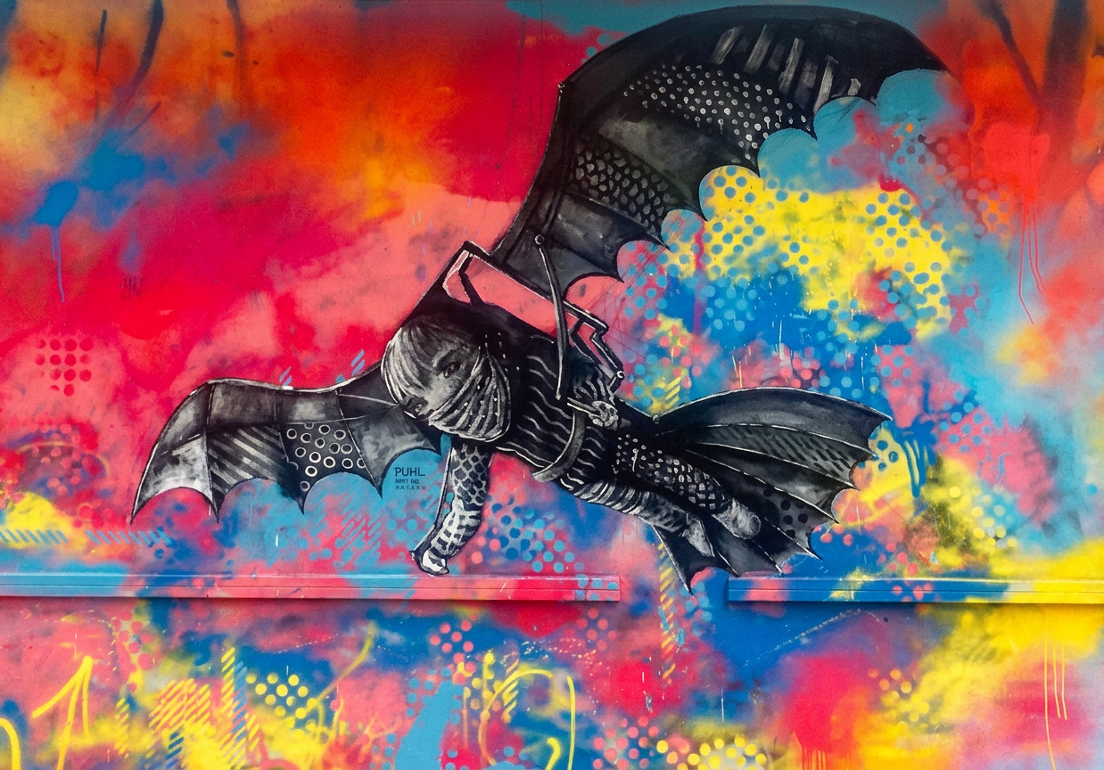 Angel of Covid Street art from the pandemic, Milan, Italy, 2020 (author unknown)